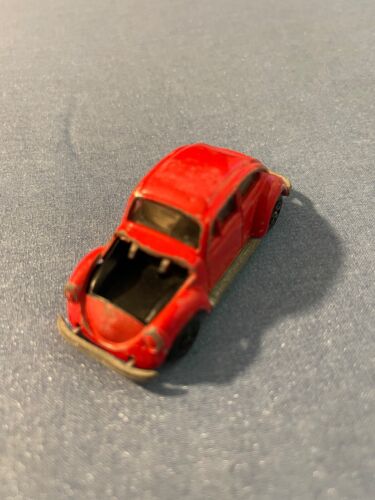 VINTAGE ERTL RED VW 1200 LS BUG Volkswagen HOOD MISSING Hong Kong RARE