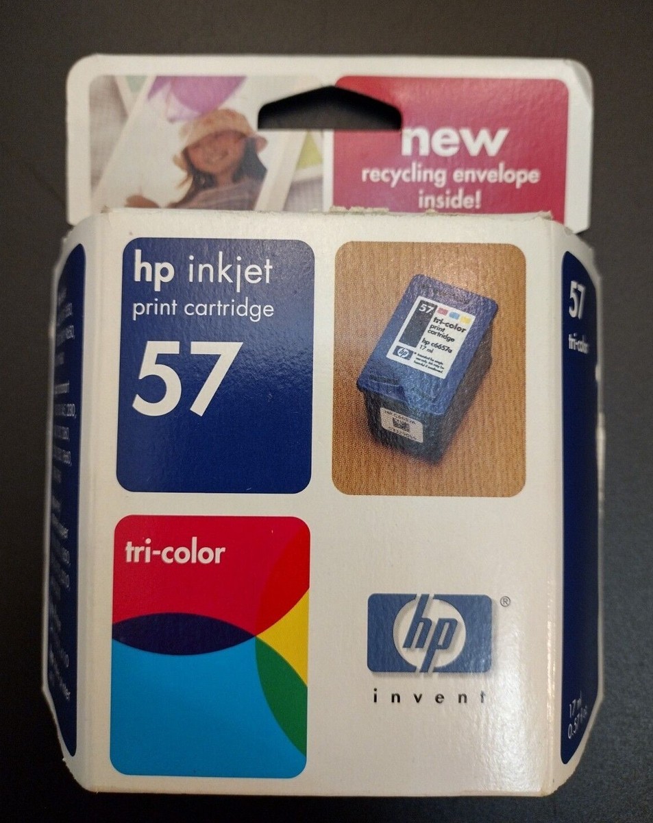 Genuine HP 57 Tri-Color Ink Print Cartridge C6657AN Exp New Sealed