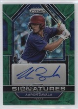 2023 Panini Prizm Signatures Green Scope 50/75 Aaron Zavala #SIG-AZ Auto 08z4