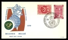 Mayfairstamps Belgium FDC 1958 dual United nations UPU First Day Cover aax_94925