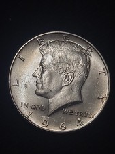 1964 US Kennedy Half Dollar 0.9 Silver Coin - Very Good Grade