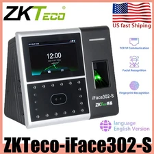 ZKTeco iFace302-S Face Fingerprint Identification Time Attendance Access Control