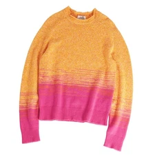 Hermes Knit 22SS Sweater Long Sleeve Cashmere Top Men S Orange Used MOLO-0