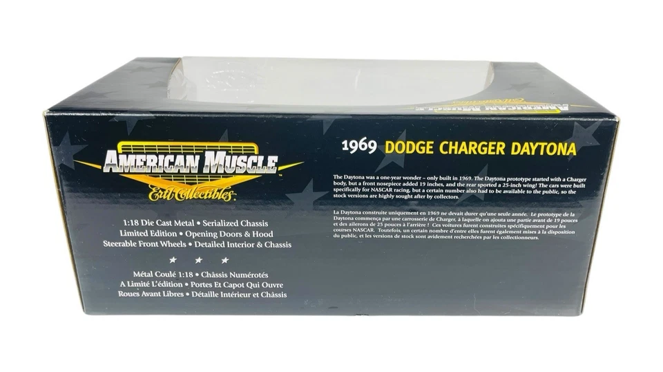 #39315 Ertl American Mu$cle Orange 1969 Dodge Charger Daytona ~Sealed 1:18 2007 - Image 4 of 4