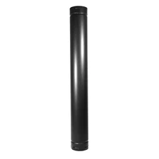 Pelletvent for Multi-Fuel 4In. Diameter X 60In. Straight Pipe Length, Black