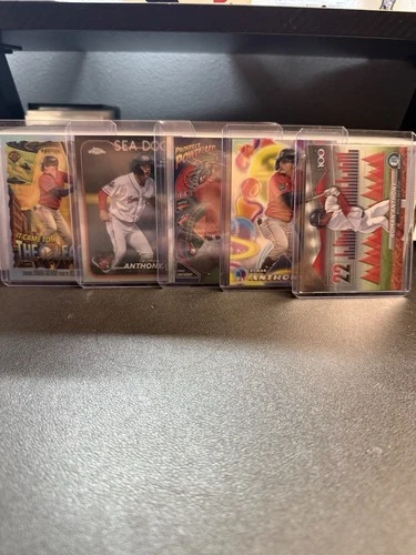 Roman Anthony Refractor Card Lot (5cards)