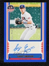 2025 Stars and Stripes 18U National Signatures Team Sets Grady Emerson Auto 0j81