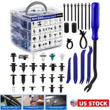 1000 Car Retainer Clips Auto Fasteners Push Trim Clips Pin Rivet Bumper Kits