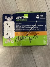 3 Leviton GFTR2-4W Self-Test Smartlock Pro Slim GFCI Tamper-Resistant Outlet