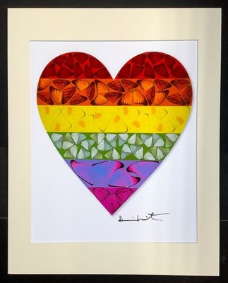 Damien Hirst - Hand Signed Lithograph, Large, Authentic, Colorful, Frame Ready