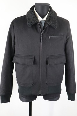 Hugo Boss schwarzer Jacke Herbst/Winter Gr.M Schurwolle Polyamid Kaschmir