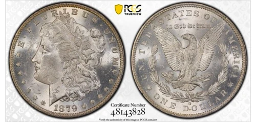 1879-O Morgan Silver Dollar-PCGS MS 62-NO RESERVE