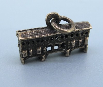 Vintage Ponte Vecchio Bridge Florence Italy 800 Silver Charm