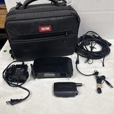 Shure GLXD1 Z2 Bodypack Transmitter  GLXD4 Z2 Wireless Receiver W/ Adapter Used