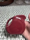 Fiesta mini disk pitcher Cinnabar mint never used creamer