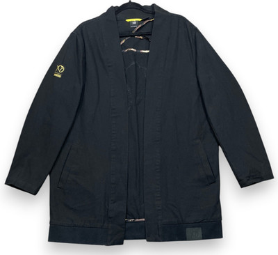 Puma x XO The Weeknd Canvas Kimono Jacket Mens M Black Yukata Cotton Open Front