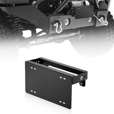 Flip-up Winch License Plate Frame Compatible With 10 Hawse Fairlead Univers...