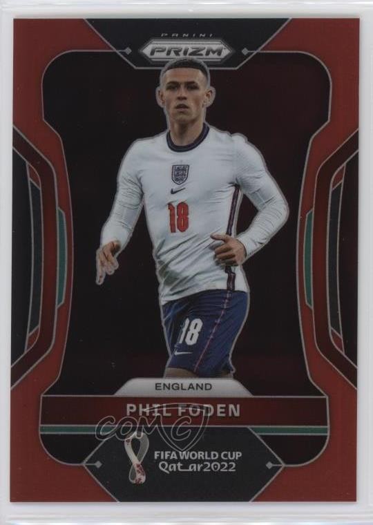 2022 Panini Prizm World Cup Qatar Red Prizm 228/399 Phil Foden #93 15p0