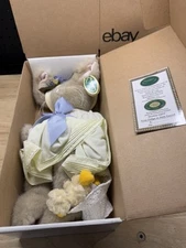 Tulip And Ducky, The Bearington Collection, Rabbit Plush FSC-F497031 COA