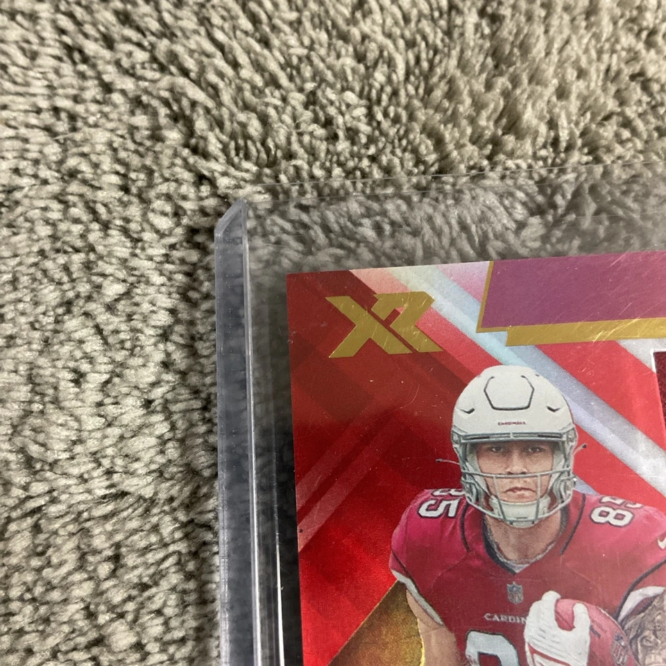 2022 Panini XR - Rookie Triple Swatch Autographs Trey McBride #237 Red /75 - Image 3 of 4