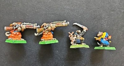 Warhammer Fantasy Skaven Warplock Jezzail Team, Jezzail & Packmaster Metall Lot