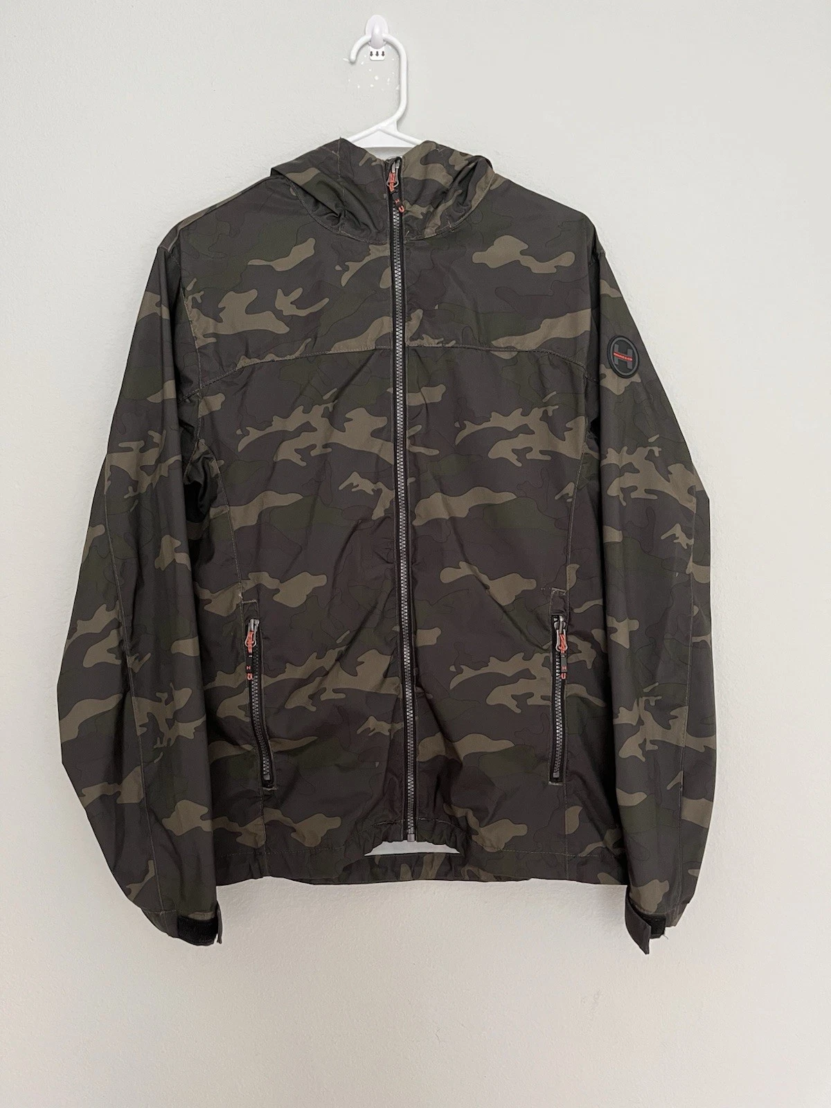 Hawke & Co Men's Camouflage Jacket Size Small Hooded Full Zip
