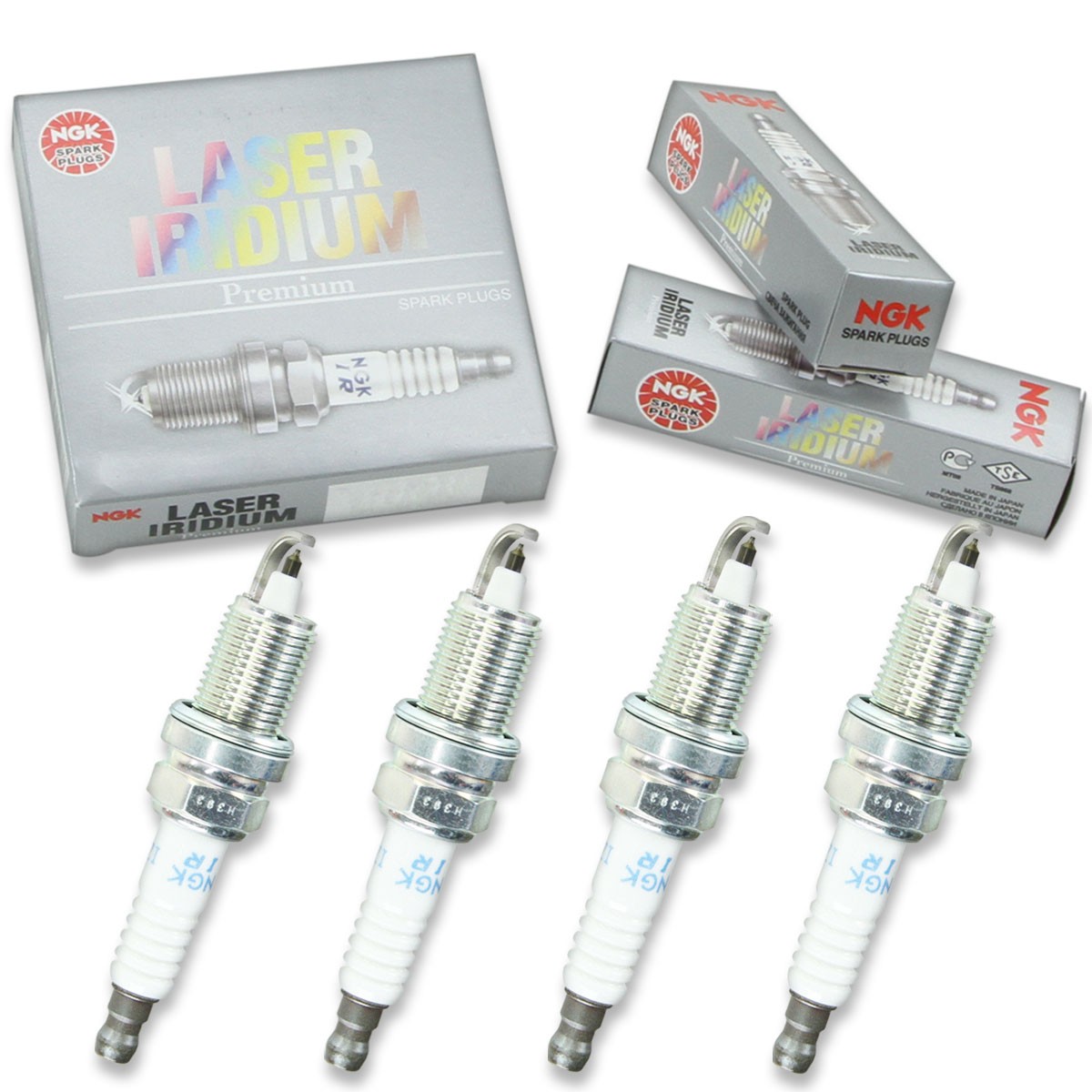 4pcs 2011 Evinrude E200DPLIIE NGK Laser Iridium Spark Plugs 200 HP Kit Set ji