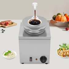 4L Electric Sauce Warmer Dispenser w/Pump, 150W Stainless Steel, 110V US Plug