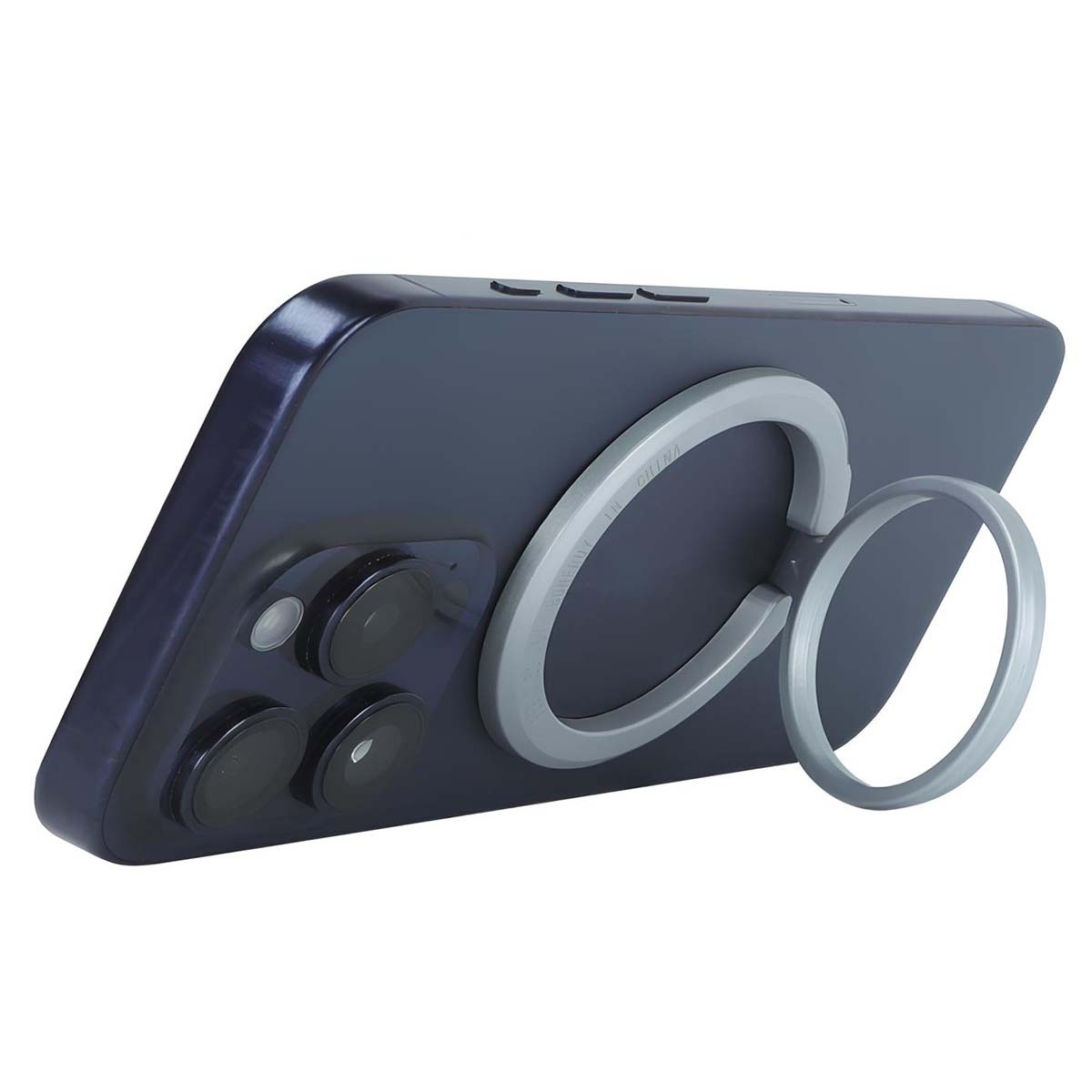 Bague support magnétique Jaym anneau rotatif 360 métallique argent pour téléphone