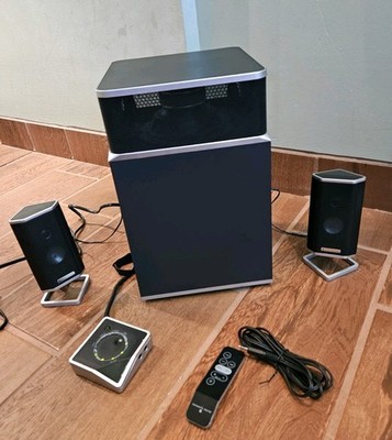 Altec Lansing FX4021 Amplified Speaker System Subwoofer 2 Speaker Control Pod +