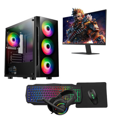 Schneller Gaming PC Bundle Core i7 16GB RAM 1TB HDD & 240GB SSD GT730 4GB Win 11 22 Zoll