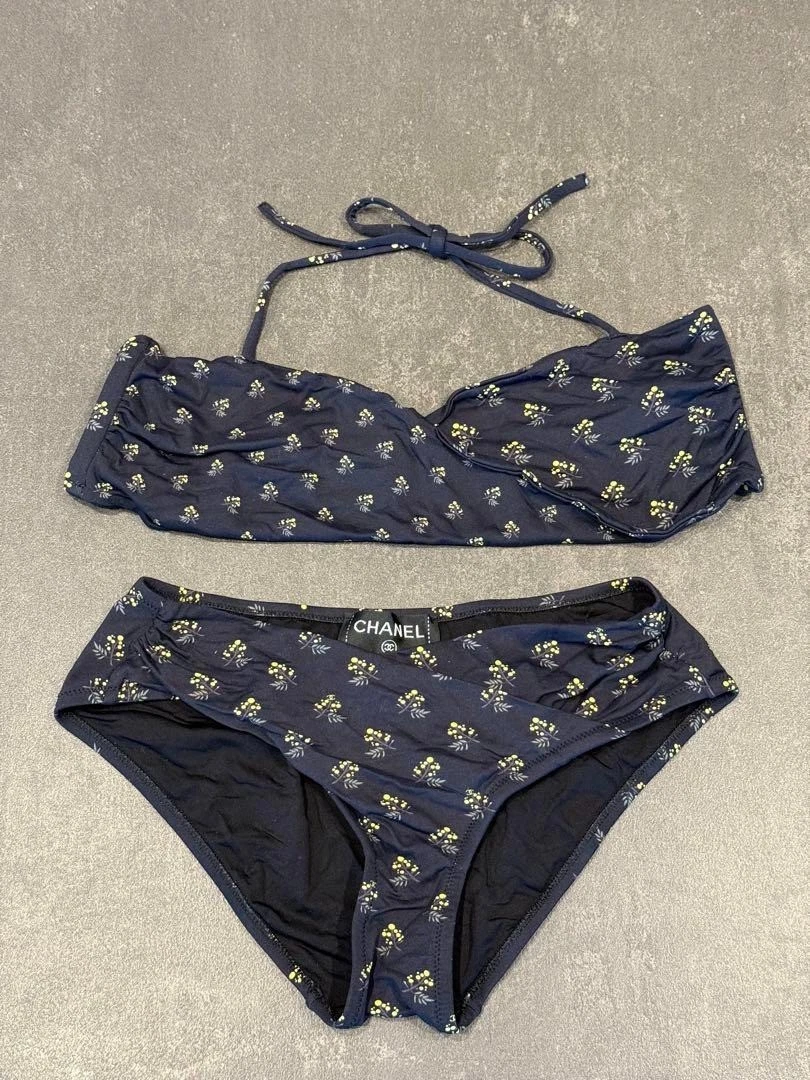 CHANEL シャネルswim bottom MID NAVY size L CHANEL Blue Swimwear for Women for sale | eBay