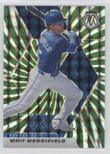 2021 Panini Mosaic Green Swirl Mosaic Prizm 4/11 Whit Merrifield #14 1m8