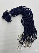 1,200 pcs Bulk Lanyards for ID Name Badges - NAVY BLUE Lanyard with Swivel Hook