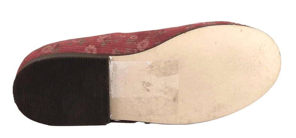 Sapatos sociais DE OSU -Espanha -Meninas de couro vermelho borgonha -Europeu -Tamanho 7 - Imagem 3 de 4