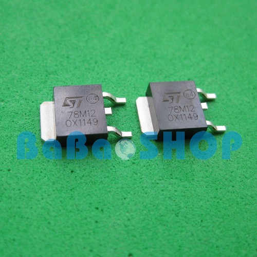 10pcs ~ 500pcs 78M12 MC78M12 LM78M12 Voltage Regulators 0.5A 12V SMD DPAK ST - Picture 2 of 3