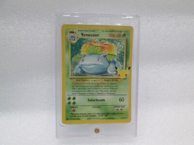 25th anniversary pokemon cards venusaur : GETGRADED 10 Pristine Preserved in a tamper Cartas Pokemon Venusaur Celebrations 25th