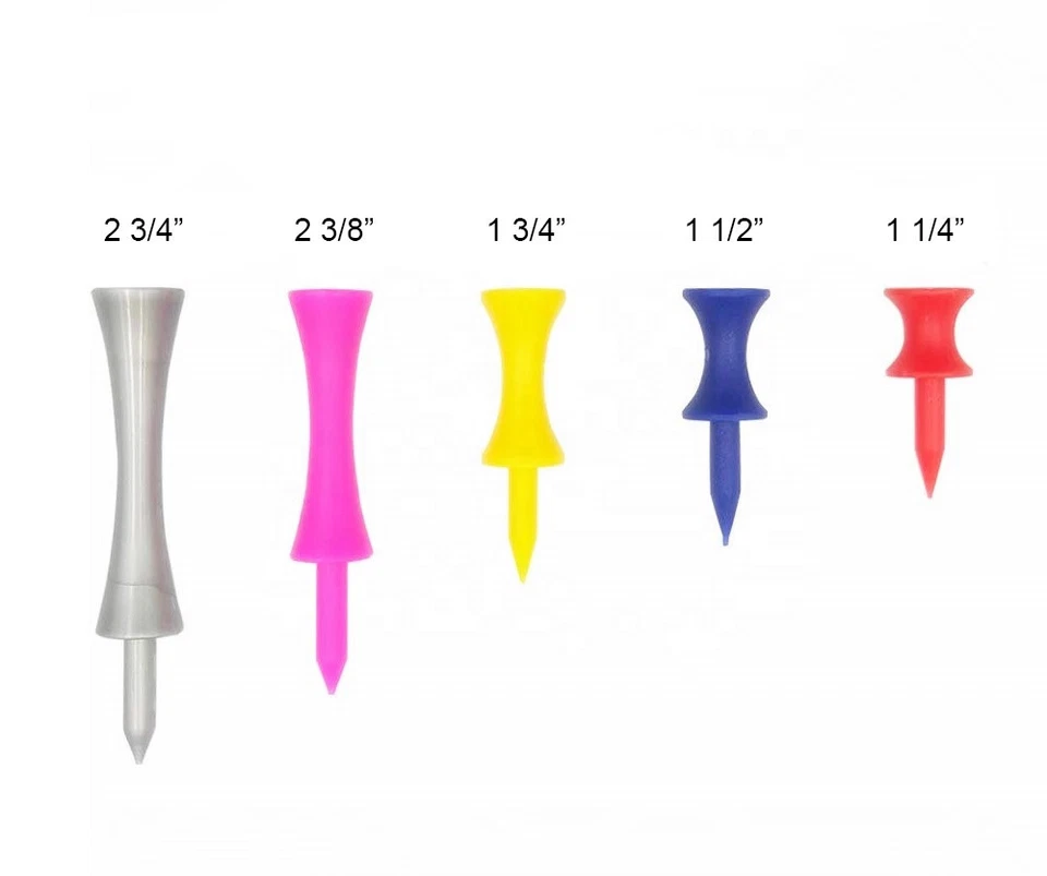 GOLF TEES ETC Plastic Step Down / Castle / Consistent Height Golf Tees Various Sizes US Seller