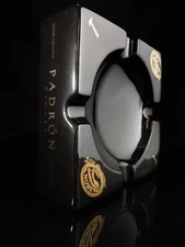 Padron Black Ceramic Ashtray NIB 8.5" x 8.5" x 2.5" NIB