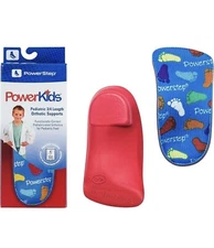 PowerStep PowerKids 3/4 Pediatric Orthotic Shoe Insoles Toddler 11.5-12.5