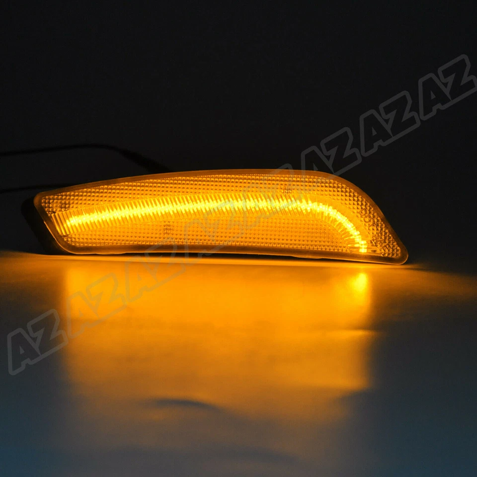 2X LED Side Marker Light Front Bumper Lamp Clear For Cadillac CTS CTS V 2003-07 — 第 2/4 张图片
