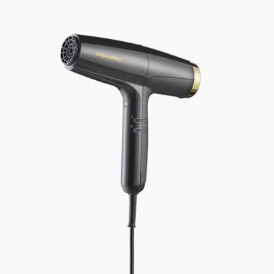 Babyliss Haartrockner Falco Grau/Gold Digitalhaartrockner Highspeed Professional
