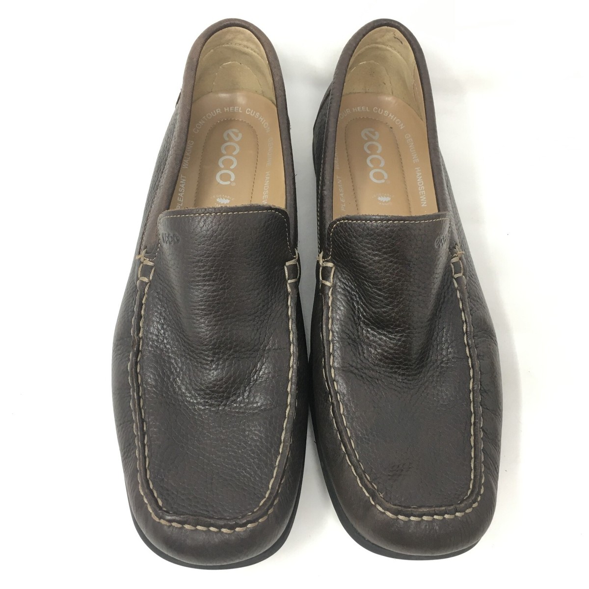 Ecco Loafers Shoes Mens Size 12-12.5 US 46 EU Brown Leather 