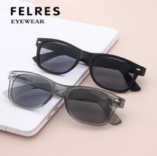 Full Frame Tinted Reading Glasses For Men Women Square Outdoor Sunglasses New