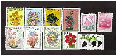 Flowers MNH n11 Different Stamps All Complete Sets 38907 | eBay Australia