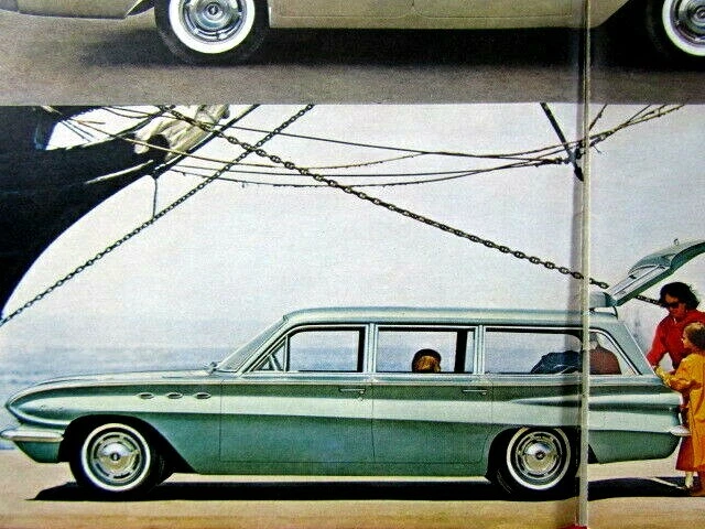 1961 Buick The Clean Look Vintage 3 page Original Print Ad 8.5 x 11" - Image 2 of 4