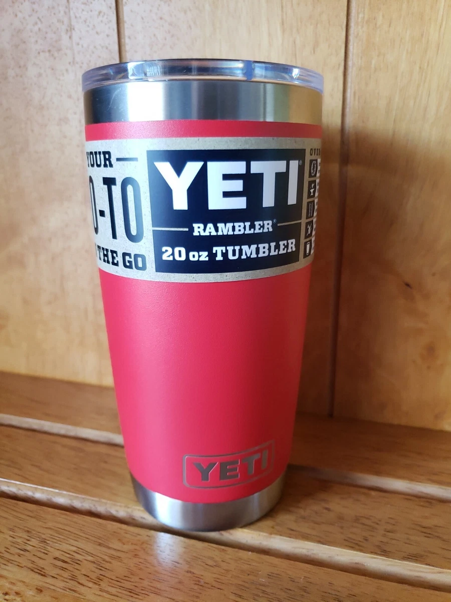 Yeti 20 oz. Rambler Tumbler with Magslider Lid - Rescue Red