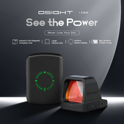 Olight OSIGHT グリーンドット Amazon.com: OLIGHT Osight 3 MOA Rechargeable Green Dot Open