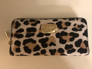 michael kors animal print wallet