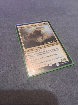 MTG Zacama, Primal Calamity Rivals of Ixalan 174/196 Mythic. Foil Date Promo,